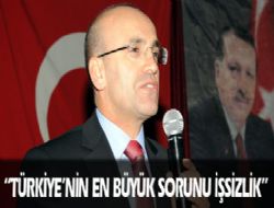 ‘En büyük sorun işsizlik'